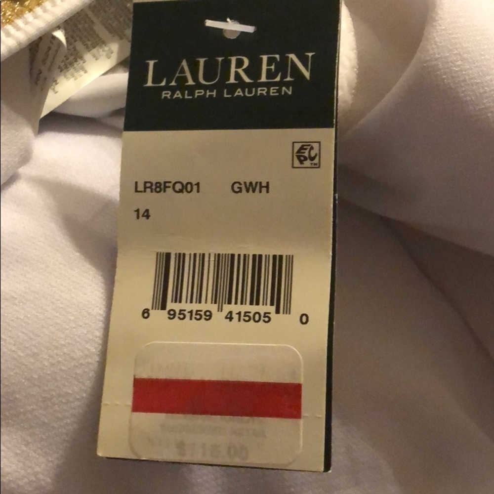 LAUREN Ralph Lauren Lurex Asymmetrical One Piece - Picture 6 of 6